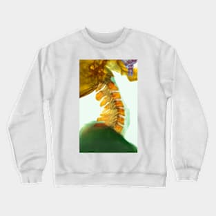 Neck vertebrae flexed, X-ray (P116/0729) Crewneck Sweatshirt